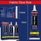 Fabric Glue, Permanent Clear Washable Clothing Glue for All Fabrics, Cotton, Flannel, Denim, Leather, Polyester, Doll Repair, 24 Hours Dry and Waterproof (Fabric Glue)